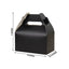 25 Pack Candy Gift Tote Gable Boxes, Matte Black Party Favor Treat Boxes - 6"x3.5"x7"
