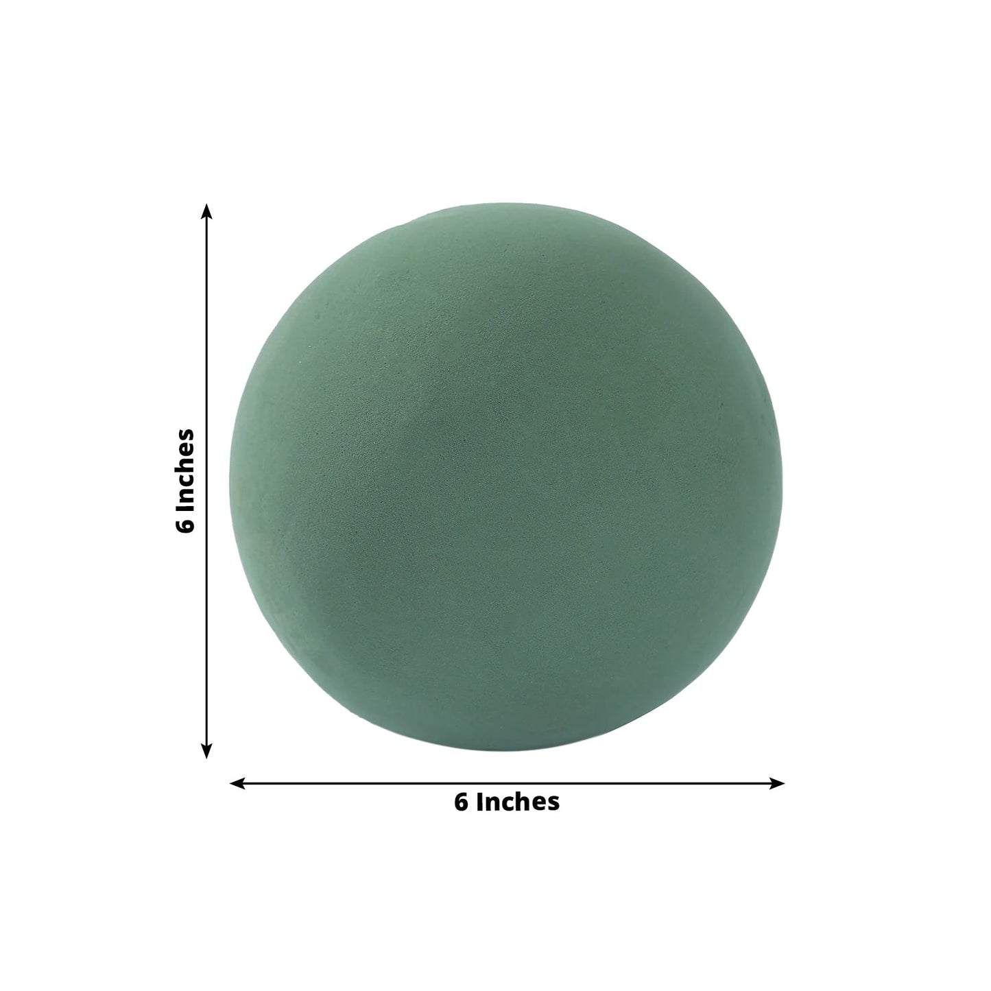 3-Pack 6" Green DIY Flower Arrangements Craft Foam Ball, Smooth Floral Foam Ball