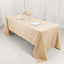 Premium Polyester 60"x126" Rectangle Tablecloth Beige - Stain-Resistant 220GSM Finish Table Cover