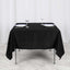 Polyester 70"x70" Table Overlay Square Tablecloth Black - Wrinkle-Resistant & Durable Table Cover for Events