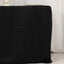 Fitted Polyester 48"x24"x30" Rectangle Tablecloth Black - Durable and Sleek for Events