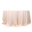 Premium Polyester 132" Round Tablecloth Blush - Seamless 220GSM Wrinkle-Resistant Table Cover