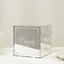 10" Silver Mirror Acrylic Wedding Card Box with Slot - Wishing Well Money Box for Reception, Graduation, and Events