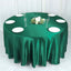 Satin 108" Round Tablecloth Hunter Emerald Green - Smooth and Lustrous Table Cover