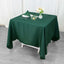 Premium Polyester Square Tablecloth 70"x70" Hunter Emerald Green 220GSM Wrinkle-Resistant Table Cover