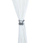 2 Pack Silver Magnetic Curtain Tie Backs For Window Drapes and Backdrop Panels