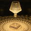 LED Acrylic Table Lamp Cup Shape Design Color Changing - Rechargeable Cordless Touch Control Accent Light 10"