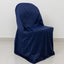 Scuba Stretch Folding Chair Cover Navy Blue - Wrinkle Free & Durable Slipcover