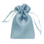12 Pack 4"x6" Dusty Blue Satin Drawstring Wedding Party Favor Gift Bags