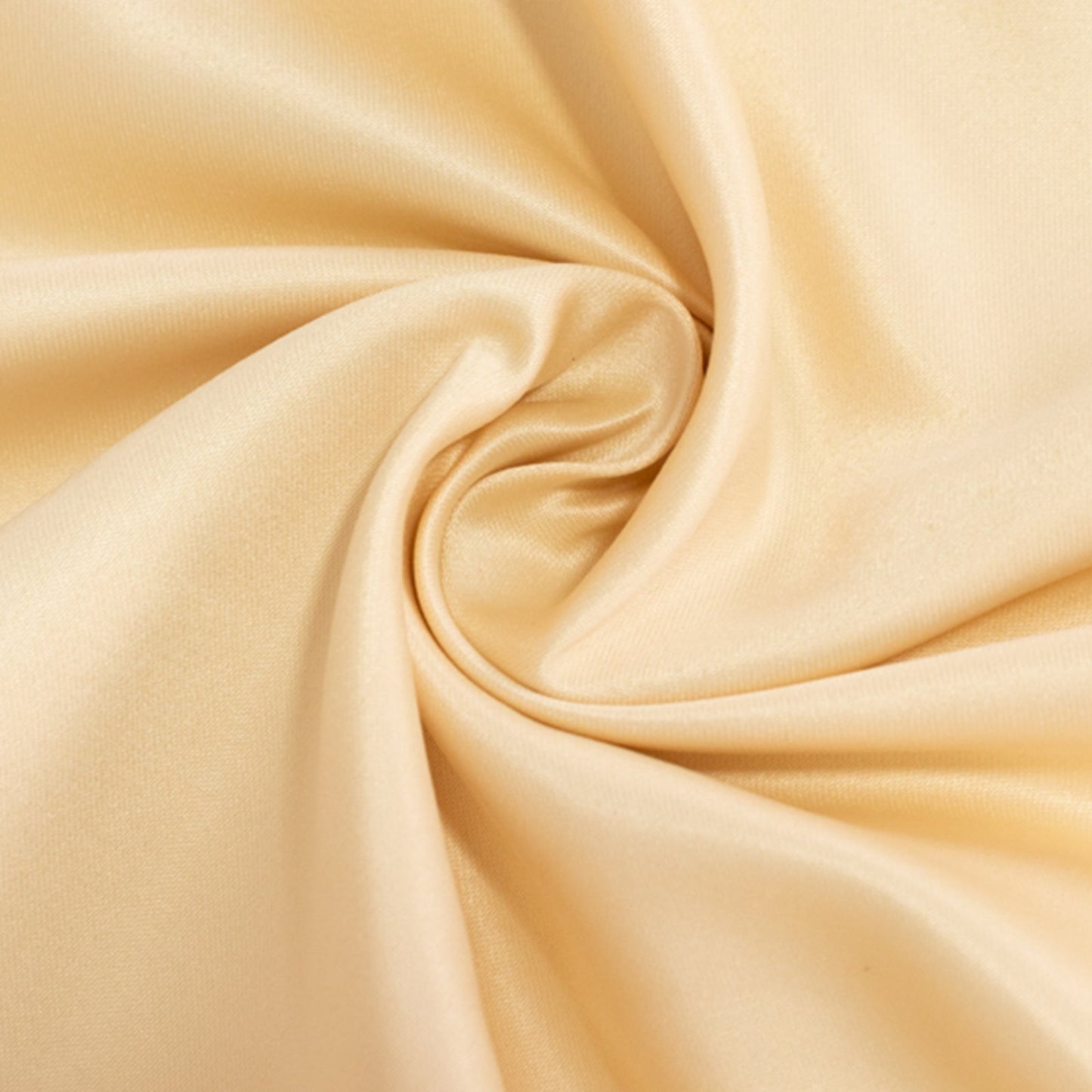Lamour Satin 54"x54" Table Overlay Square Tablecloth Beige - Durable & Silk-Like Table Cover