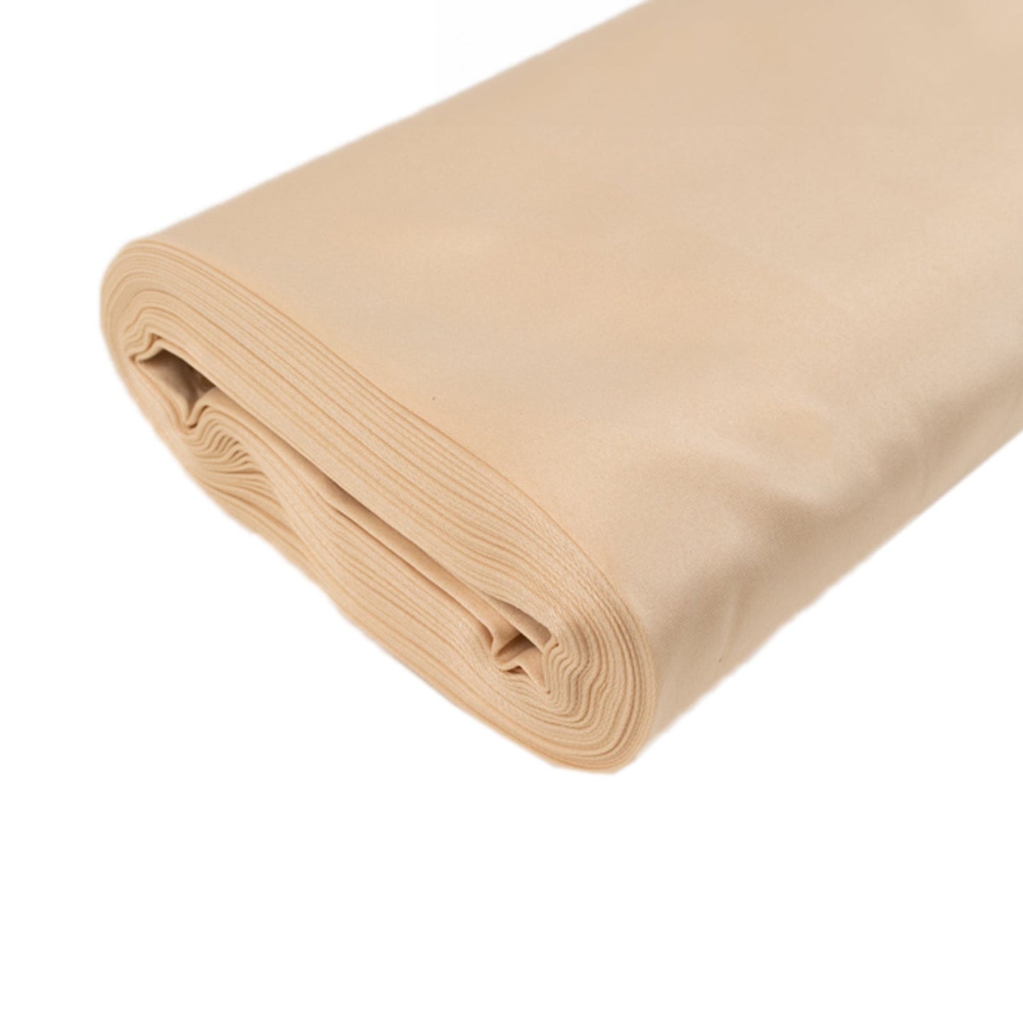 54"x10 Yards Beige Lamour Satin Fabric Bolt, Heavy Matte Satin Fabric By The Yard