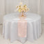 Lamour Satin 12"x108" Table Runner Blush - Smooth & Lustrous Finish