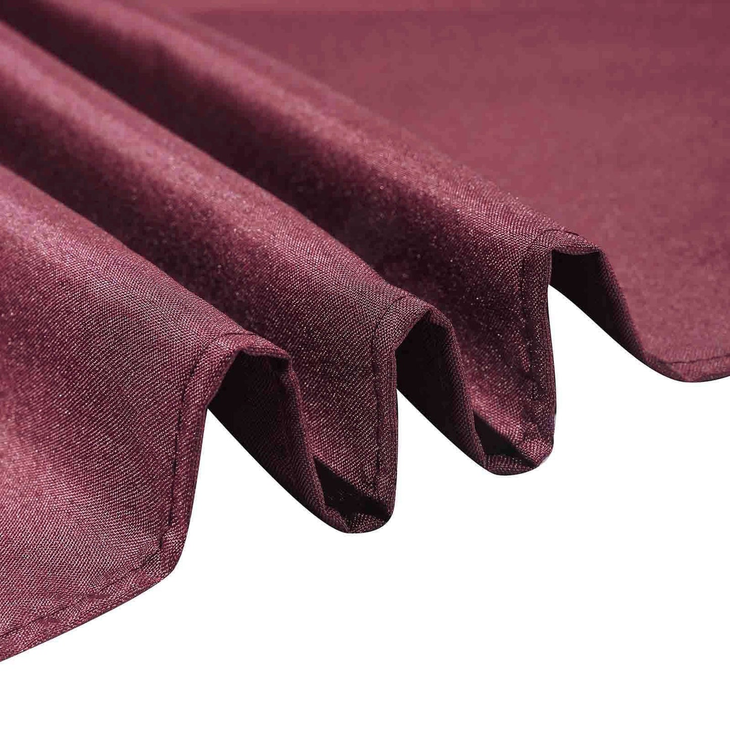 Polyester 70"x70" Table Overlay Square Tablecloth Burgundy - Wrinkle-Resistant & Durable Table Cover