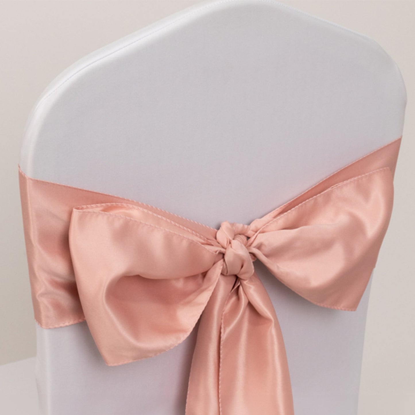 5 Pack Lamour Satin 6"x106" Chair Sashes Dusty Rose - Stylish Reusable Decorative Bows