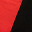 Stretch Spandex 72"x30" Rectangle Table Cover Red/Black Cross Over Design - Two-Piece Fitted Tablecloth with Elastic Foot Pockets