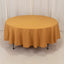 Premium Polyester 90" Round Tablecloth Gold - Stain and Wrinkle-Resistant 220GSM Table Cover for Weddings & Event Decor
