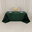 Lamour Satin 90"x132" Rectangle Tablecloth Hunter Emerald Green - Soft & Silk-Like Seamless Table Cover