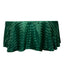 Satin Striped 120" Round Tablecloth Hunter Emerald Green - Silky Smooth Seamless Table Cover