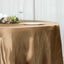 Satin 108" Round Tablecloth Taupe - Smooth and Lustrous Table Cover