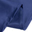 Lamour Satin 120" Round Tablecloth Navy Blue - Seamless Table Cover with Soft Tempered Sheen