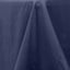 Fire Retardant Premium Polyester 132" Round Tablecloth Navy Blue - High-Performance Seamless Table Cover