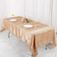 Satin Rectangular 60"x102" Tablecloth Nude - Smooth and Lustrous Table Cover