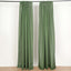 2 Pack Olive Green Polyester Event Curtain Drapes, 10ftx8ft Backdrop Event Panels With Rod Pockets 130 GSM