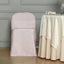 10 Pack Polyester Chair Covers for Folding Chairs Blush - Wrinkle-Free Stain-Resistant Slip-On Slipcovers