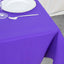 Premium Polyester 54"x54" Table Overlay Square Tablecloth Purple - 220GSM Stain and Wrinkle-Resistant Table Topper