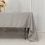 Lamour Satin 60"x126" Rectangle Tablecloth Silver - Soft & Silk-Like Table Cover