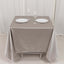 Scuba Square 70"x70" Tablecloth Shimmer Silver - Wrinkle Free & Stain Resistant Table Cover