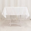 Lamour Satin 54"x54" Square Tablecloth White - Durable & Silk-Like Table Cover for Weddings & Parties