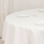 Cotton Blend 90" Round Tablecloth White - Wrinkle-Resistant Design for Versatile Settings