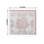 50 Pack 2-Ply Paper Beverage Napkins in White Matte Pink Damask Floral Pattern, Disposable Cocktail Napkins - Highly Absorbent & Soft