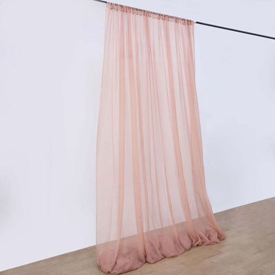 10ftx30ft Dusty Rose Sheer Ceiling Drape Curtain Panels Durable Flame Resistant Fabric