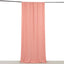 Dusty Rose 4-Way Stretch Spandex Event Curtain Drapes, Wrinkle Free Backdrop Event Panel with Rod Pockets - 5ftx10ft