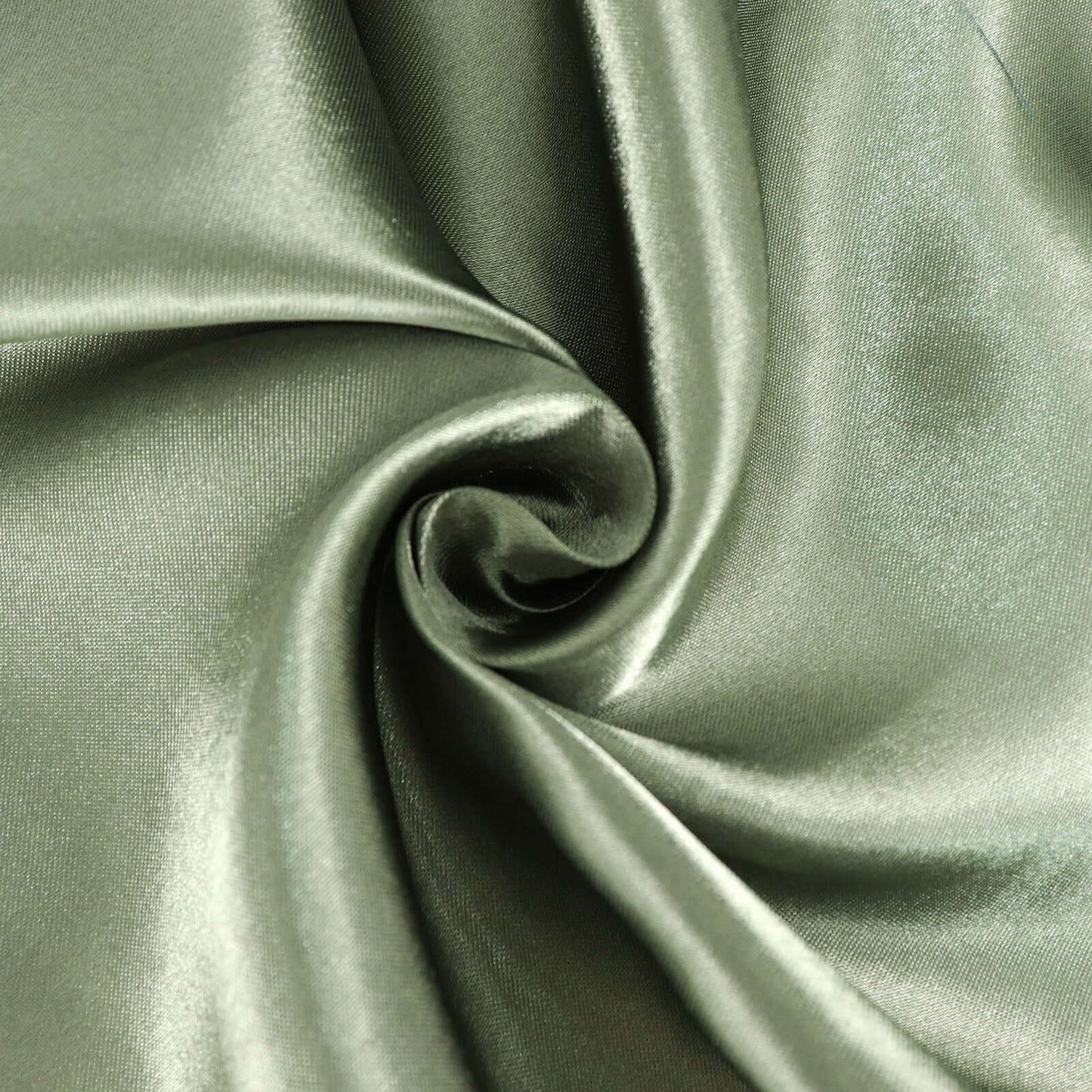 Satin Rectangular 60"x126" Tablecloth Dusty Sage Green - Smooth and Lustrous Table Cover