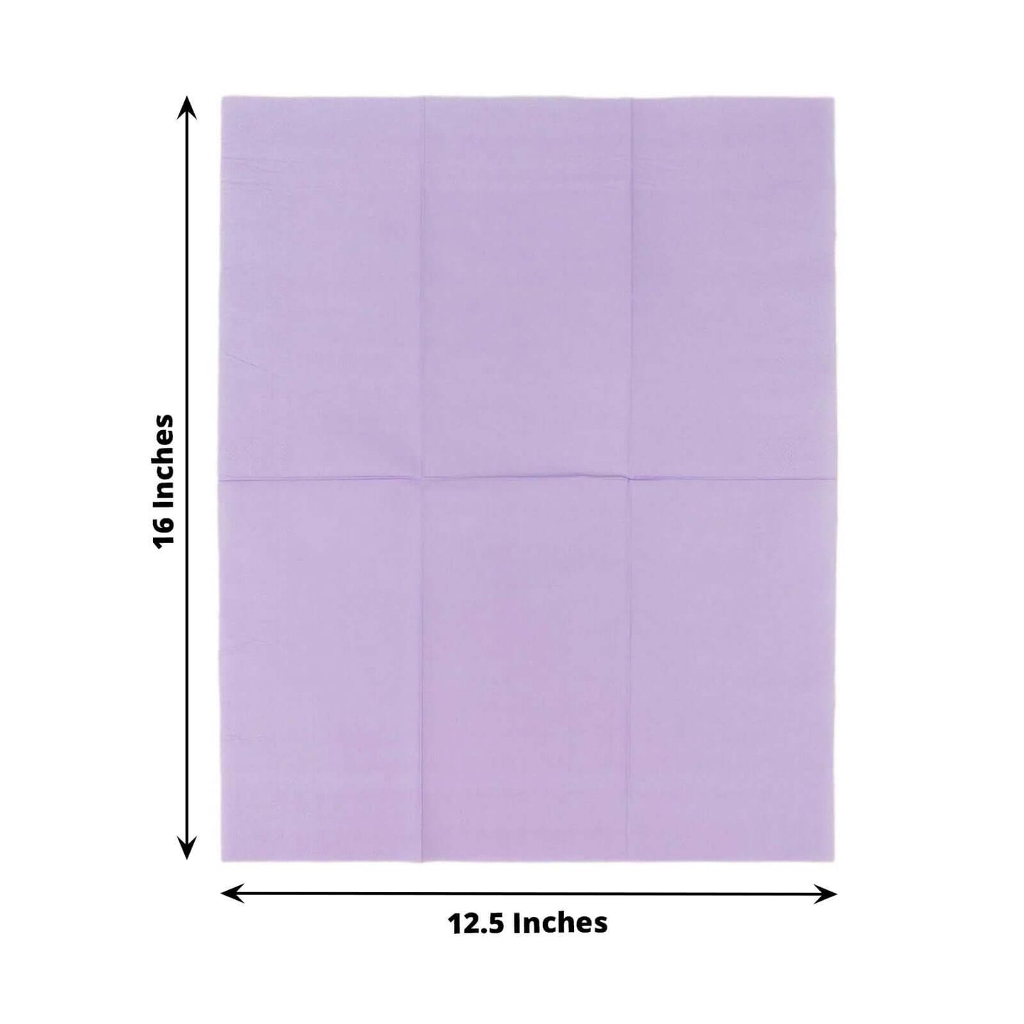 50-Pack Paper Napkins Lavender Lilac - Soft Disposable 2-Ply Dinner Napkins for Weddings
