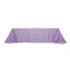 Lamour Satin 90"x156" Rectangle Tablecloth Lavender Lilac - Luxurious, Soft Seamless Table Cover
