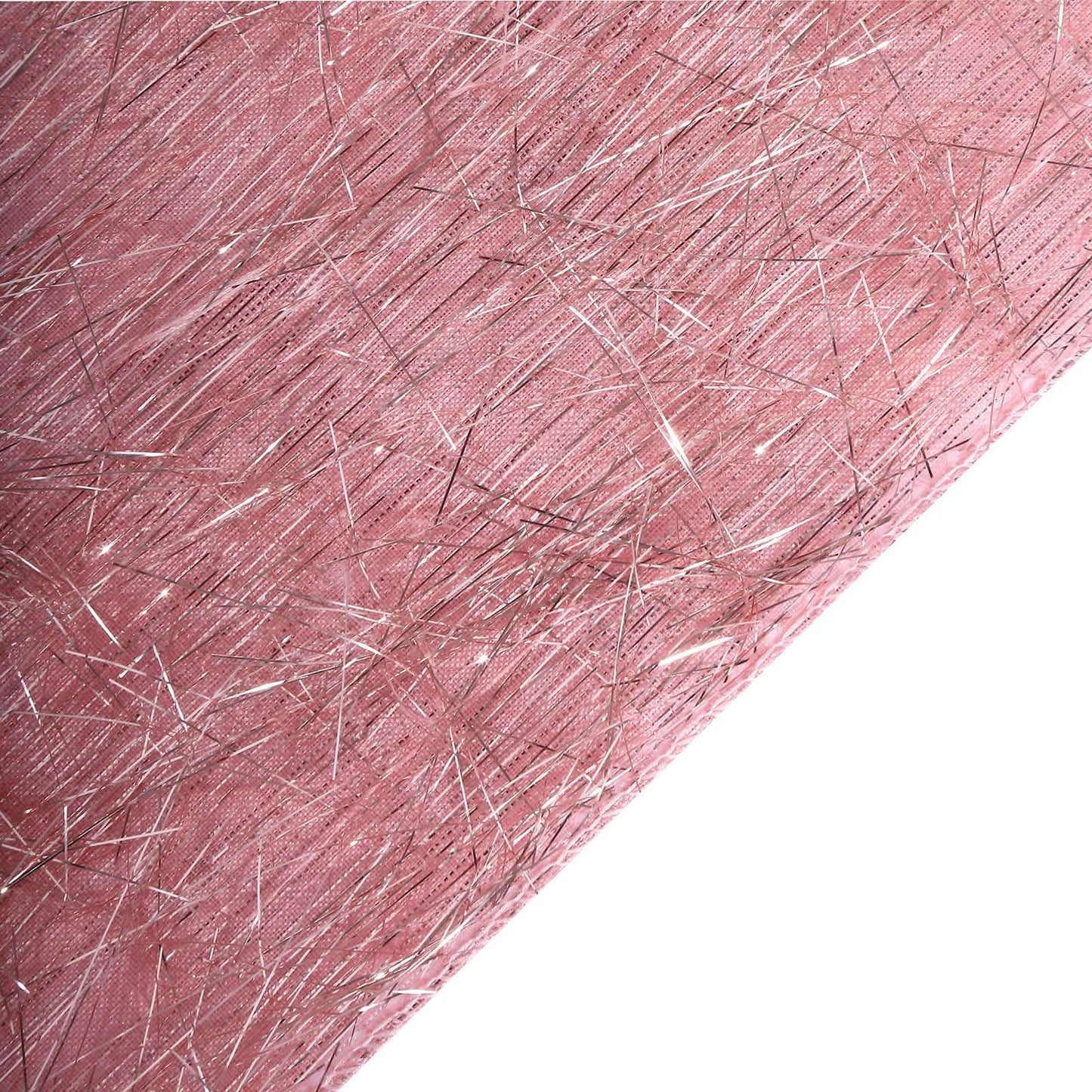 5 Pack Polyester Chair Sashes Rose Gold Metallic Tinsel Fringe - Easy to Use Chair Bows 6"x108"