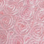 8ftx8ft Blush Satin Rosette Event Curtain Drapes, Backdrop Event Panel