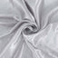 Satin 14ft Table Skirt Silver - Pleated Double Drape Table Cover