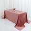 Premium Velvet 90"x132" Rectangle Tablecloth Dusty Rose - Reusable Soft & Seamless Table Cover