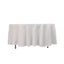 Lamour Satin 108" Round Tablecloth White - Durable & Silk-Like Table Cover for Classy Weddings & Events