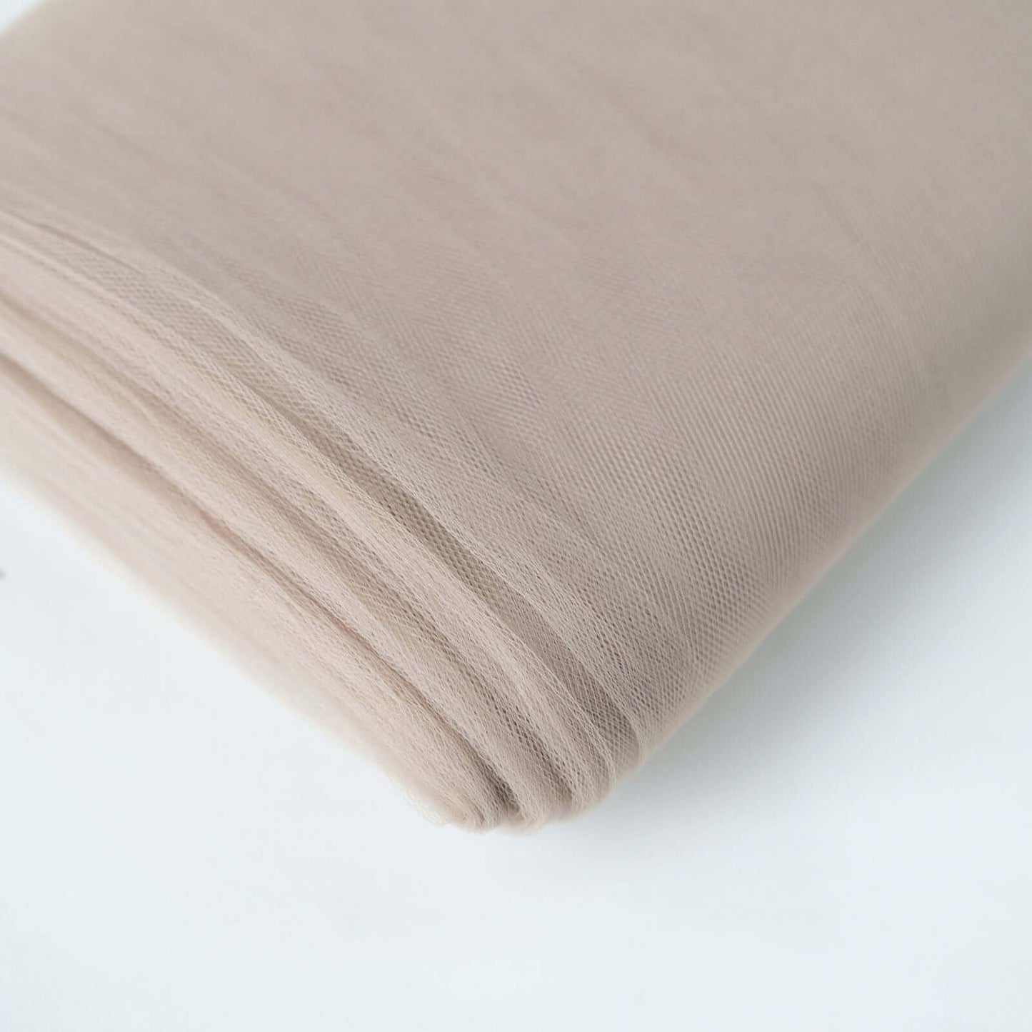 54"x40 Yards Taupe Tulle Fabric Bolt, DIY Crafts Sheer Fabric Roll