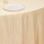 Lamour Satin 120" Round Tablecloth Beige - Seamless Table Cover with Soft Tempered Sheen