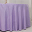 Lamour Satin 120" Round Tablecloth Lavender Lilac - Seamless Table Cover with Soft Tempered Sheen