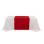 Scuba Polyester 36"x72" Wide Table Runner Red - Wrinkle-Free Trade Show Table Linen