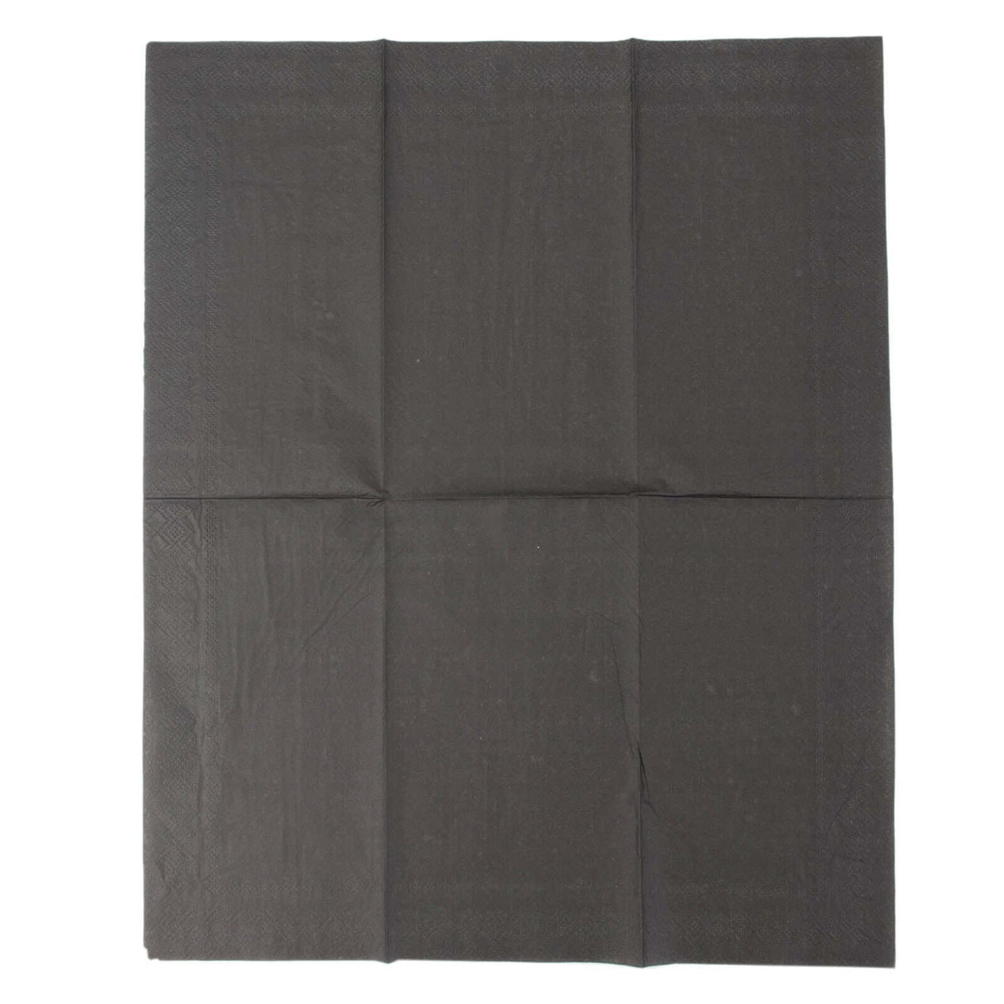 50-Pack Paper Napkins Black - Soft Disposable 2-Ply Dinner Napkins for Weddings