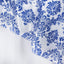 Flocking 60"x60" Table Overlay Square Tablecloth Royal Blue - Damask Table Cover